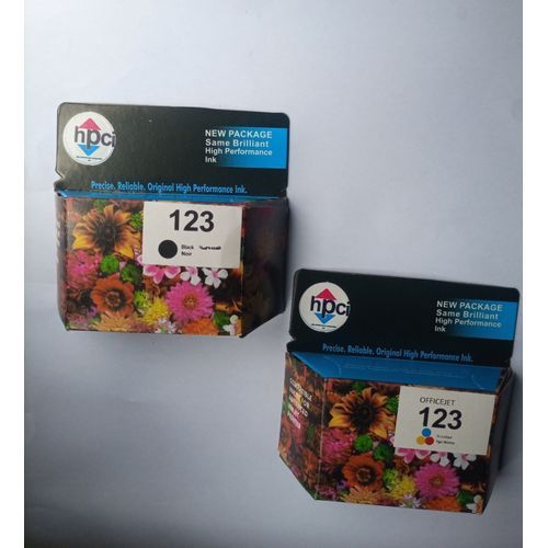 HPCI (High Performance Compartible Ink) 123 Black And Tri-colour Ink Advantage Printer Cartridge