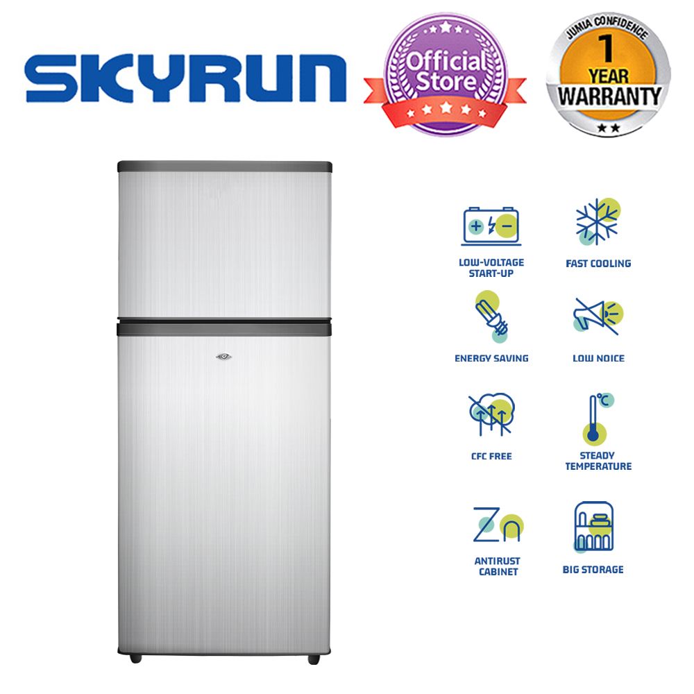 138 Litres Double Door Top Mount Fridge (BCD-138K) - Inox