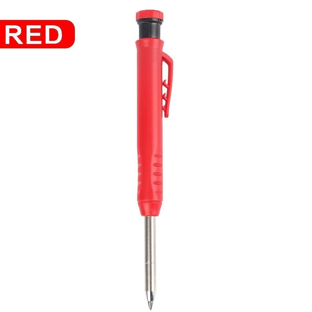 1PC Solid Carpenter Pencil Red