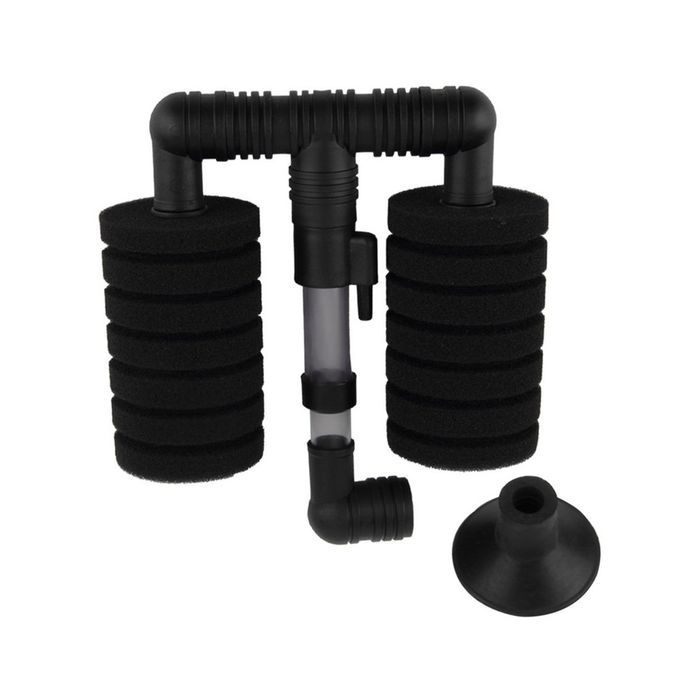 New Practical Aquarium Biochemical Sponge Filter Fish Shrimp Tank Air Pump Black