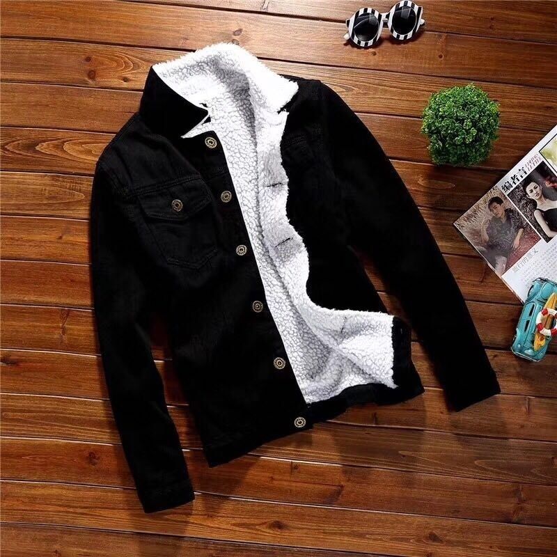 Mens Jean Jacket Coats Trendy Warm Fleece Denim Jackets Plus Size S-3XL Winter Comfortable Men Outwear Man Cowboy Overcoats