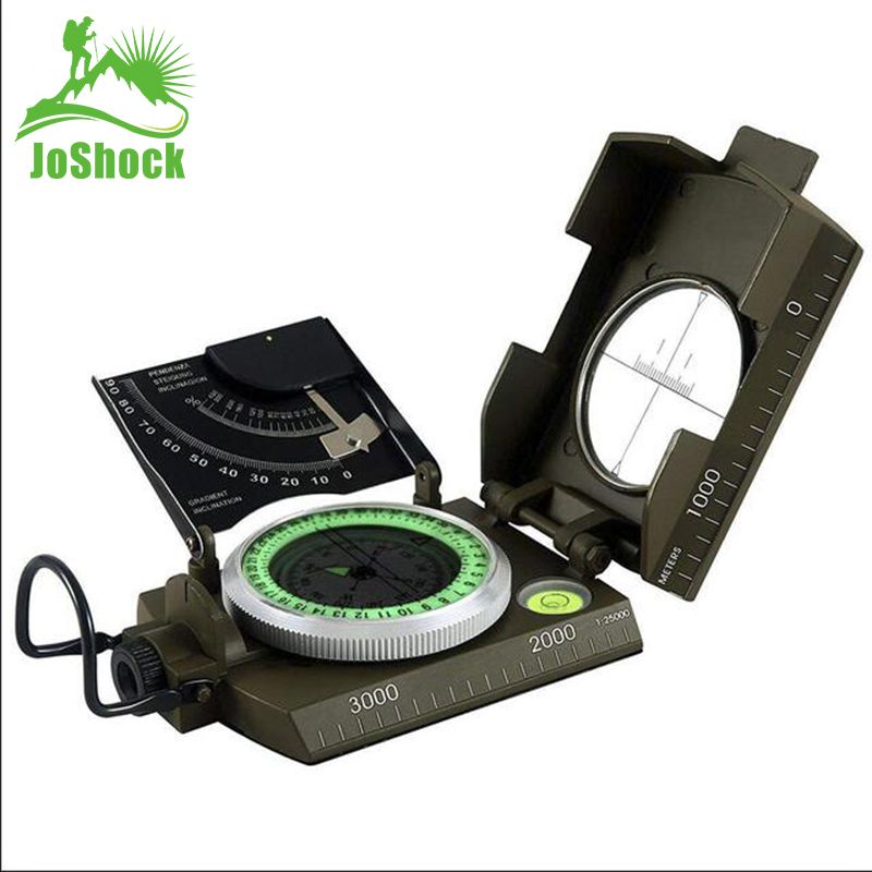 Joshock Mulitifunctional Compass Army Metal Prismatic High