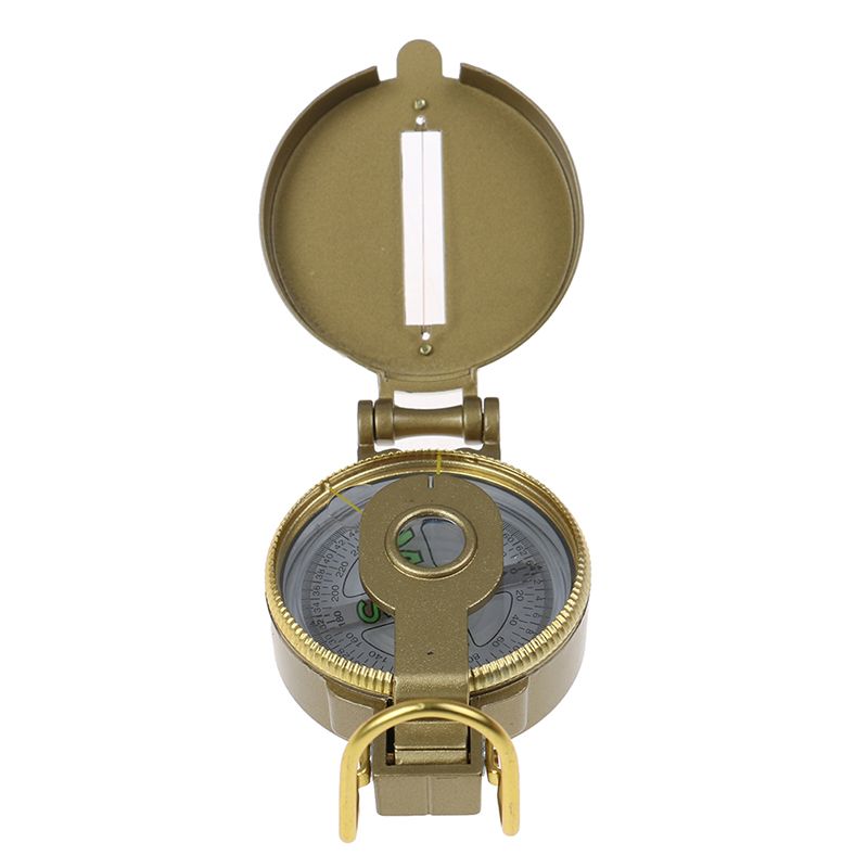 Camping Compass Prismatic Sighting Military Authentic Metal