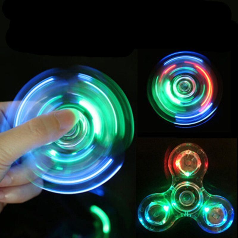 Fidget Spinner Glow In The Dark Adult Toy Anti Stress Led