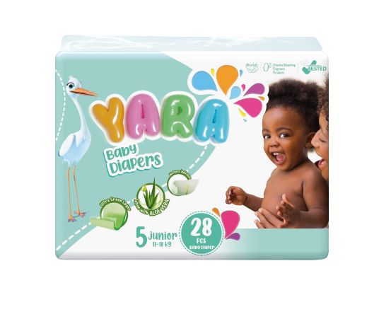 Baby Diaper Size 5 Junior 11-18 Kg, Twin Pack (28 Pcs)