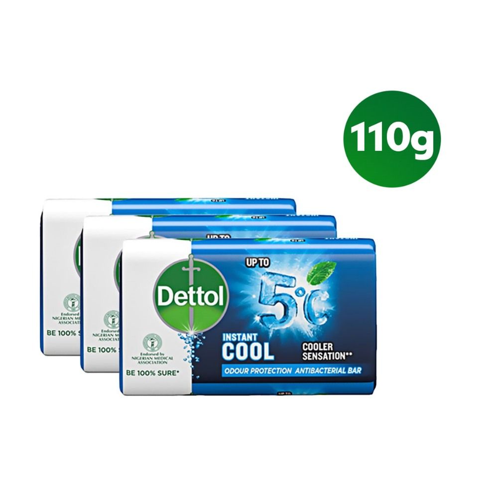 Antibacterial Bathing Soap - Instant Cool - 110g - Pack of 3