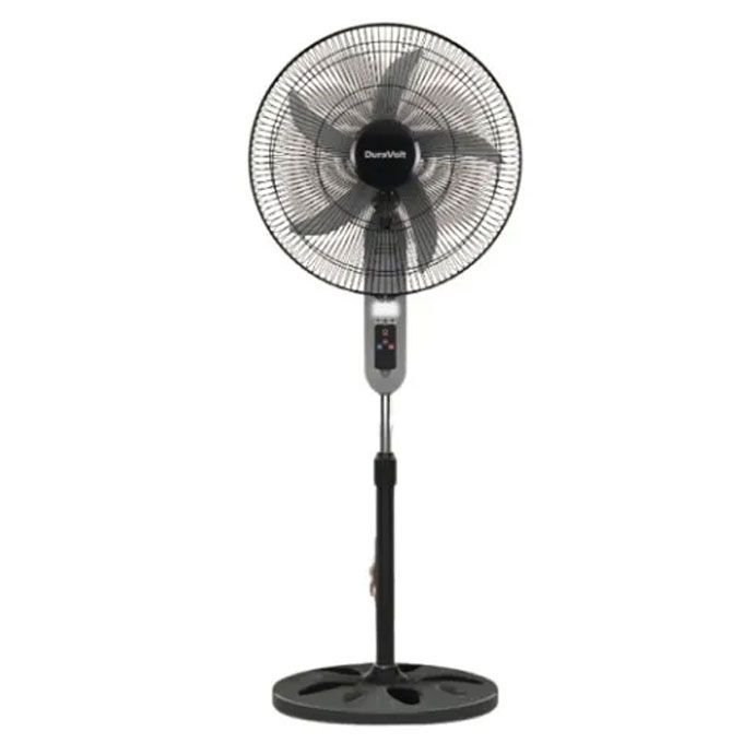 18 Inch Solar Rechargeable Standing Fan (DRF 2918) - Black