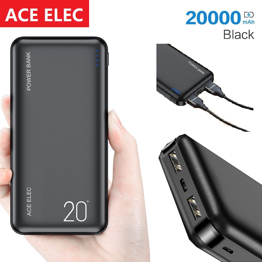 Power Banks 20000 MAh Utra Slim Portable Fast Charger