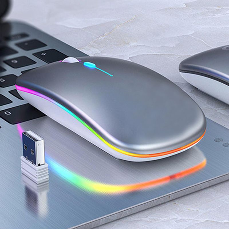 Wireless Rechargeable Mouse 2.4G Plus Bluetooth  2 Modes