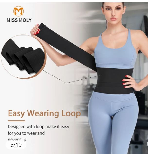 Waist Trainer Long Belt Tummy Wrap Slimming Belt For Flat Tummy