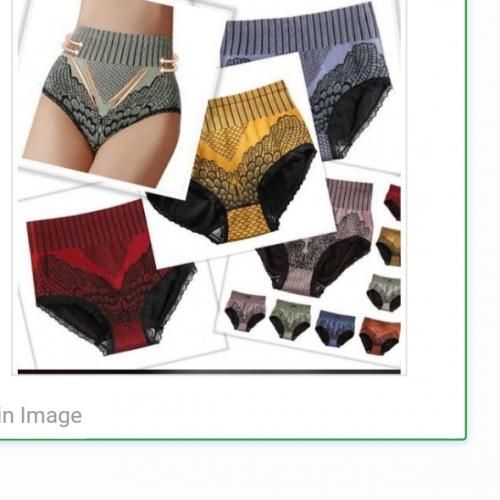 Ladies High Waist Panties Set Of 6pcs