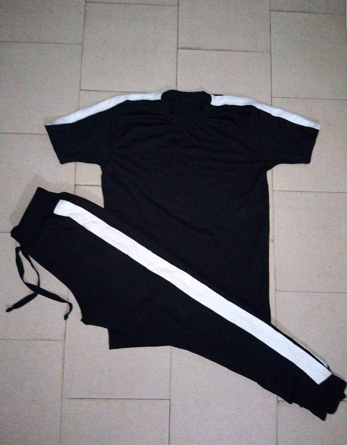 Black And White Shirt & Joggers