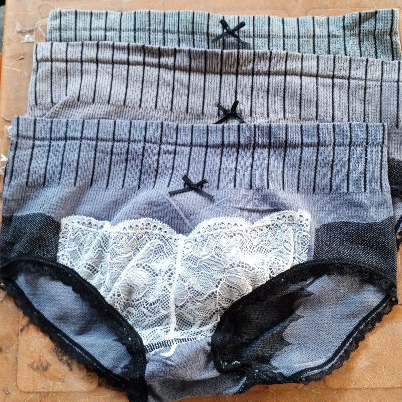 Ladies High Waist Pants 3pcs