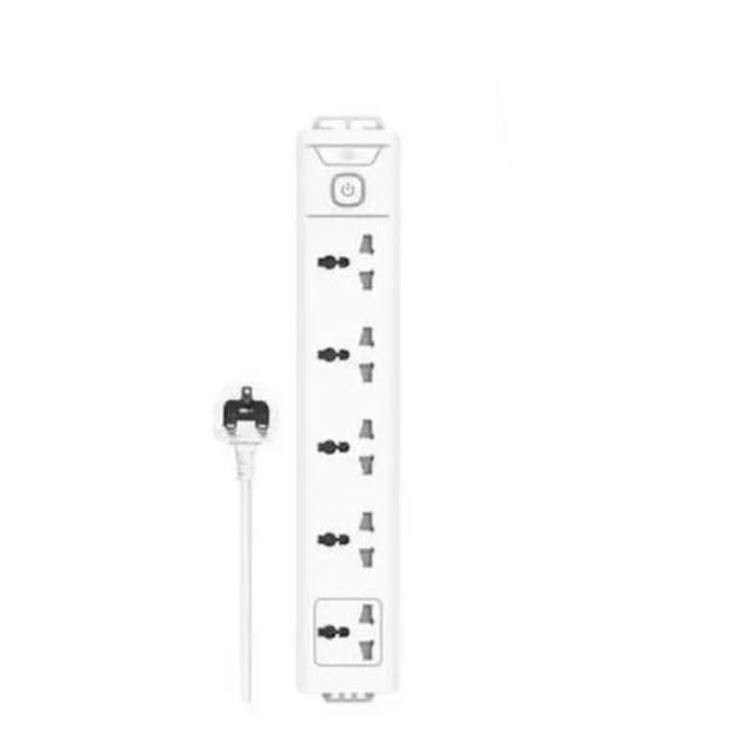 5 Sockets Extension Box With 3 USB Ports (ISU-1521WU) - White