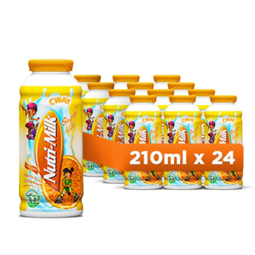 Super Kids Nutri-Milk Orange Flavor 210ml x24