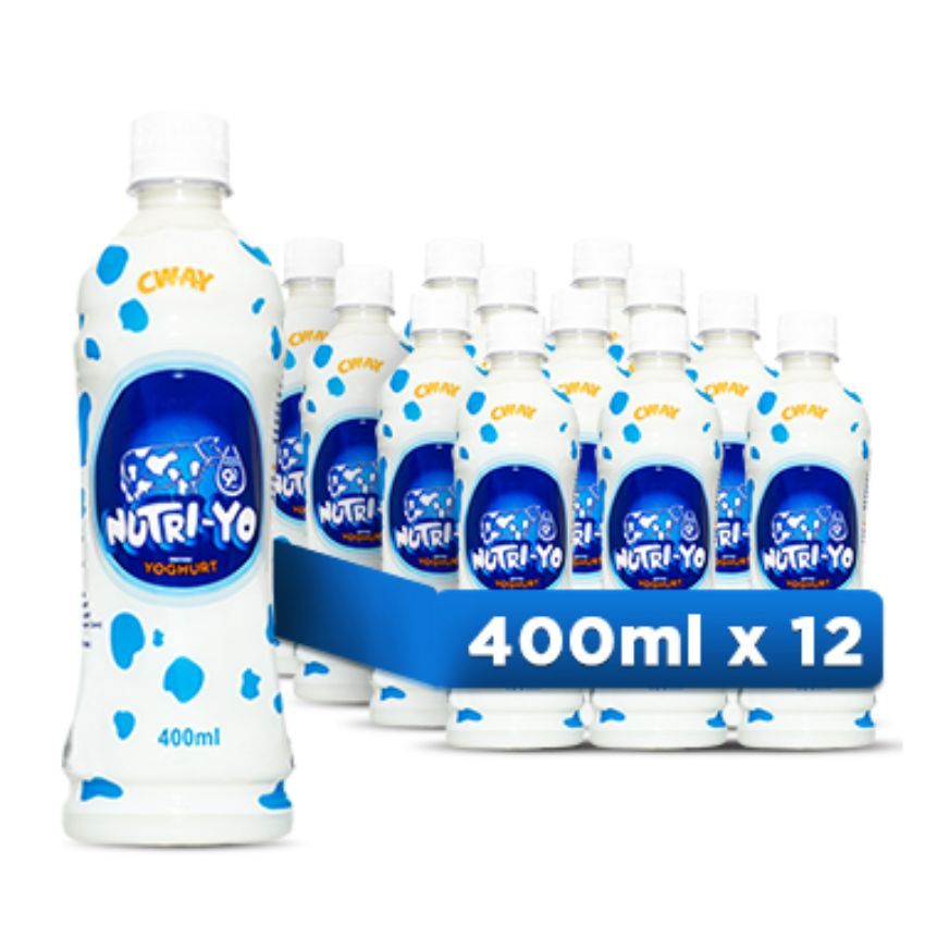 Nutri-Yo Plain Sweetened 400ml x12
