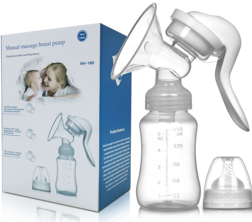 150ML 2 In 1 Massage Manual Breast Pump/Nursing Mother Breast Milk Pump