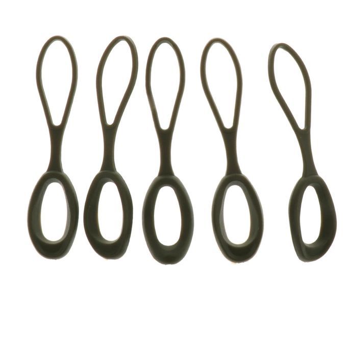 5pcs Zipper Pull Cords TPU Replacement Backpack Broken Zip  Green