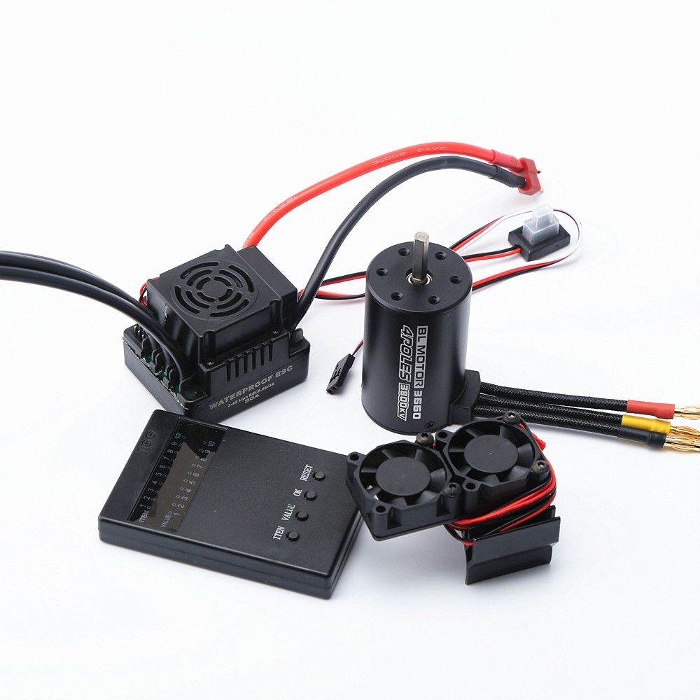 Waterproof 3660 3800KV Brushless Motor 80A  Brushless ESC