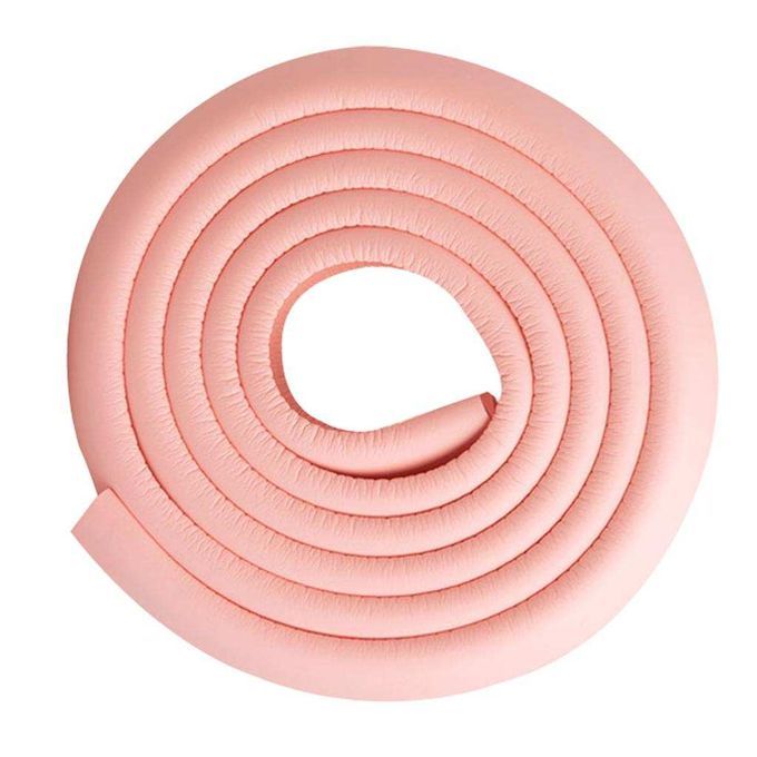 Home Baby Safety Table Furniture Edge Cover NBR 2m Bumper With 4m Pink