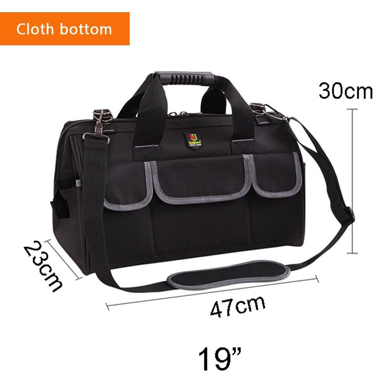 Large Capacity Tool Bag Hardware Organizer Crossbody Belt Men Travel Bags Spanner Toolkit Electrician Carpenter Handbag Backpack
