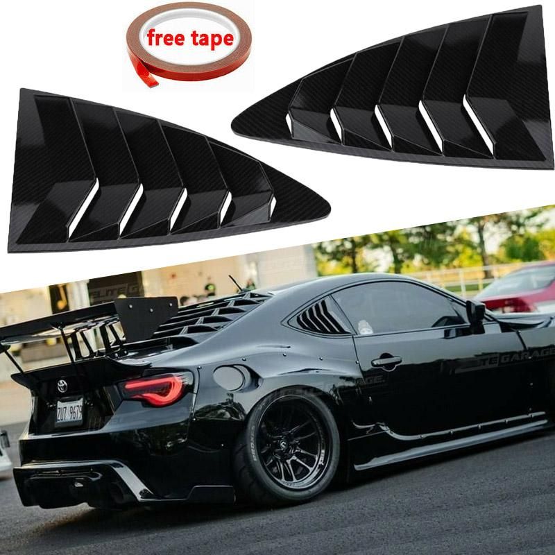 Pair Rear Quarter Window Louvers Spoiler Panel For Scion FRS For Subaru BRZ For Toyota 86 GT86 2013-2018