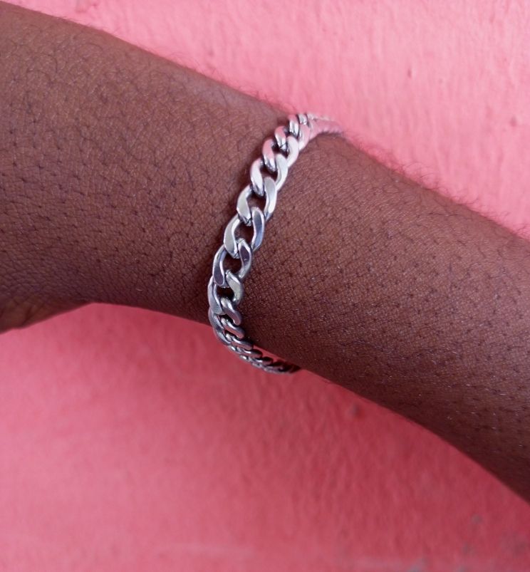 Men's Silver Chain Bracelet