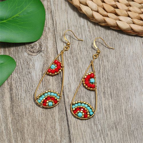 European American Bohemian National  Earrings Retro Holiday Versatile
