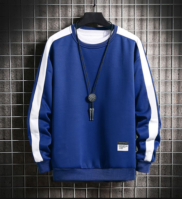 Kartel STylish Blue And White Sweatshirt
