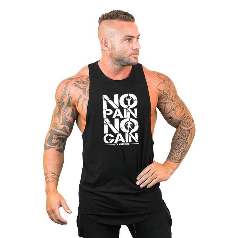 Muscleguys Brand Gym Clothing Summer Cotton Fitness Tank Top Men Bodybuilding Sleeveless Shirt Y Back Workout Stringer Tanktop