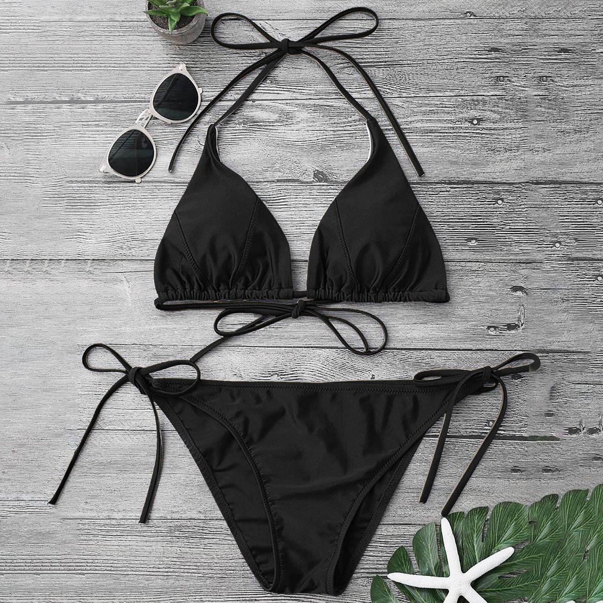 Women Sexy  Print Bikini Set Push Up Bathing Swimwear High Waist Swimsuit