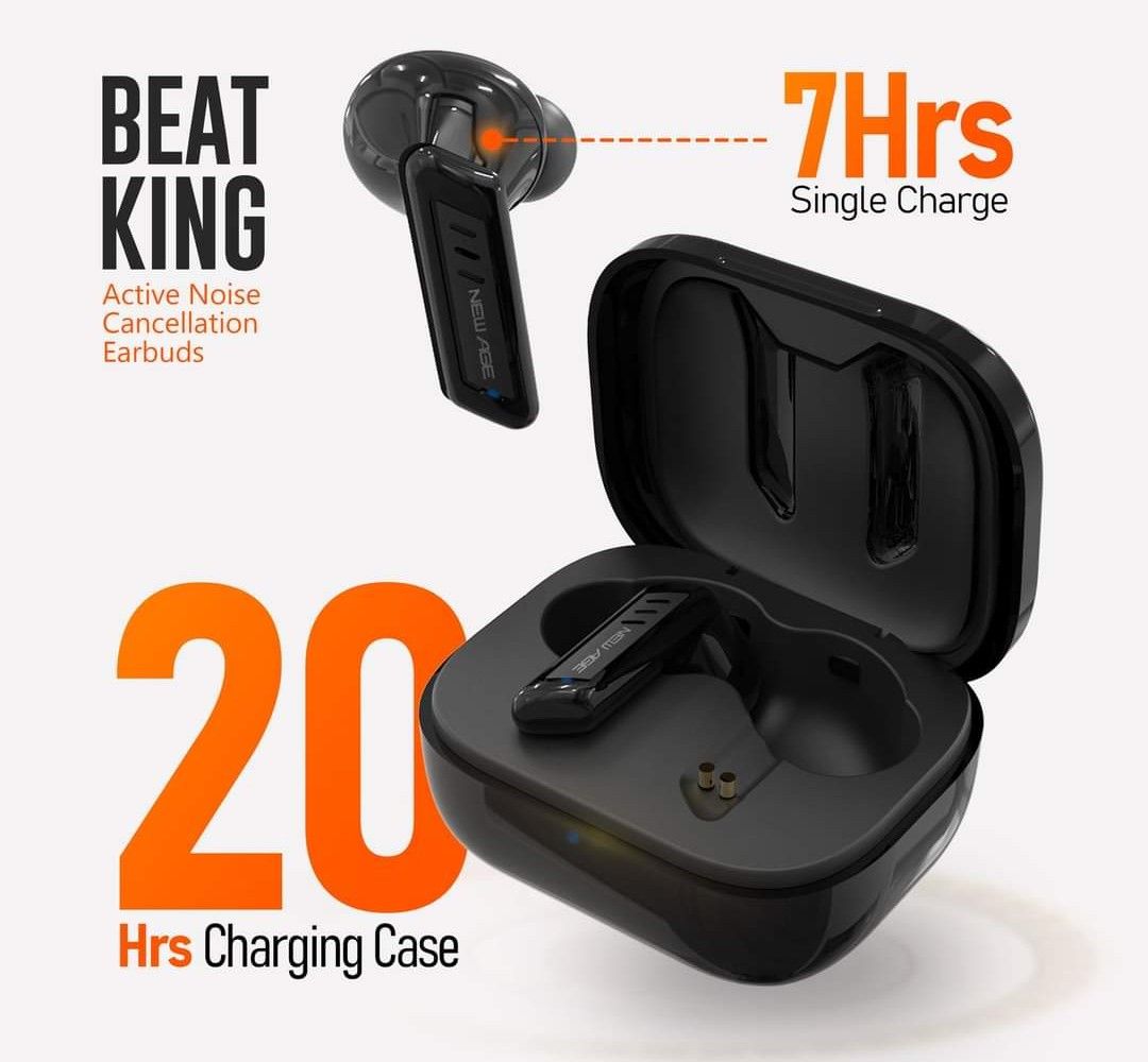 Newage Noise Cancelling Ear Phone Bluetooth For Iphone And Android Earbuds Earpiece Hear 5.0 Wireless Headphones Pod Earpods Airpods