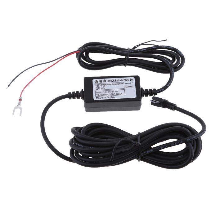 Car  Exclusive Power Box Adapter DC Power 90 Left Micro USB Cable