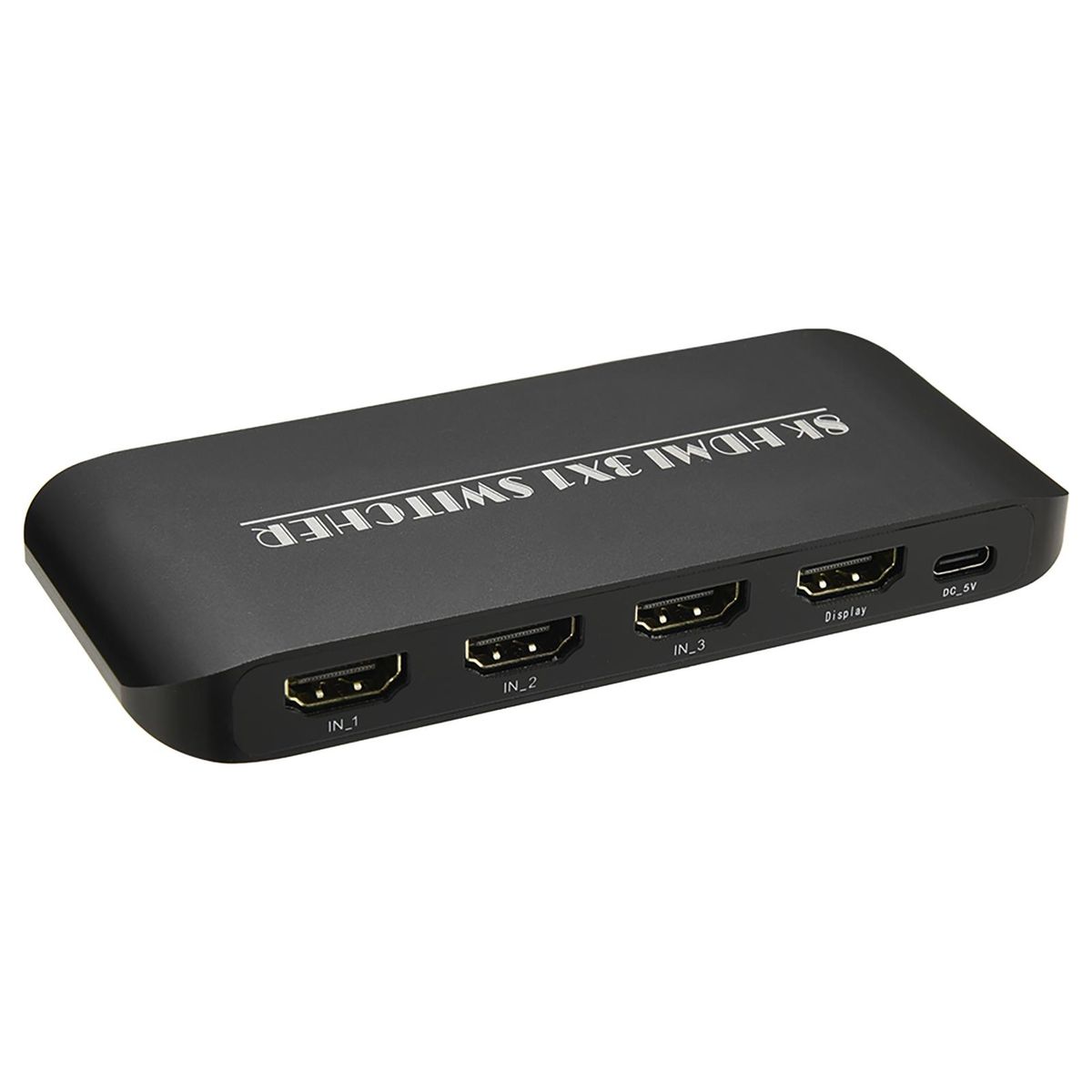 HDMI Switcher 8K 3 in 1 Out HDMI 2.1 Switcher 3 Port with IR Remote Support 8K 60Hz 4K 120Hz HDCP 2.3 for Xbox PS4 PS5 UHD TV Monitor Projector with Wire-Desktop Controller