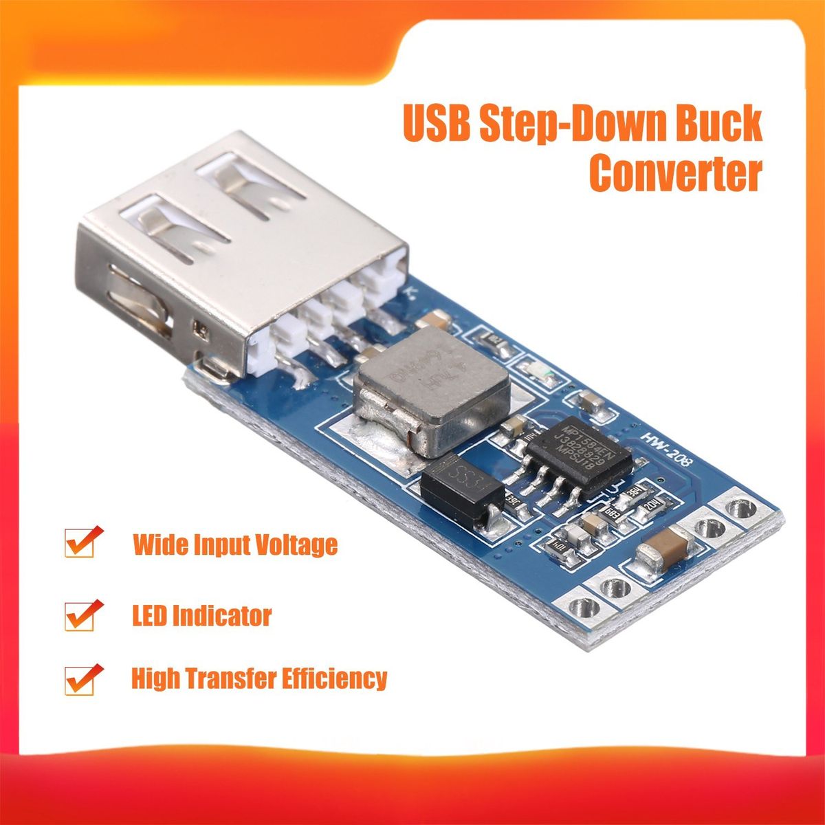 Step-Down Module Dc-dc 7.5V-28V To 5V 3A USB Step-Down Buck