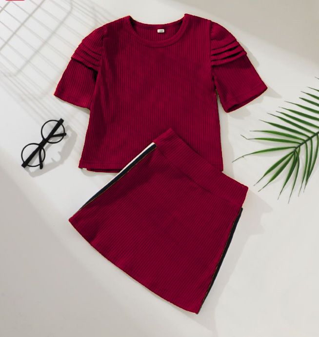 Girls Shirt And Skirt