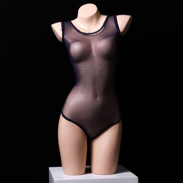 Mens Breathable Shiny Glossy Underwear See-Through Seamless Semitransparent
