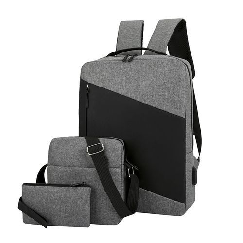 Black Casual Bag Bussiness Laptop Backpack 3 In 1 Backpack