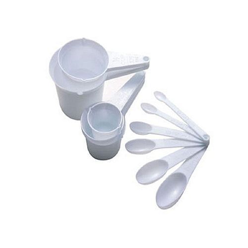 11 Pieces Measuring Cups And Spoons, White