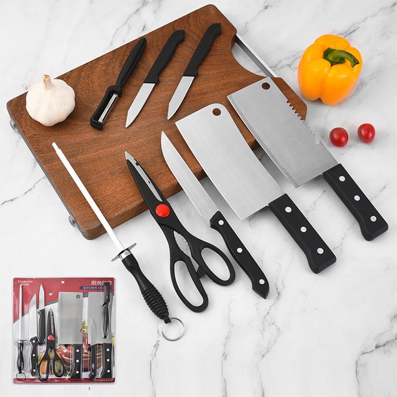 Sets Of Kitchen Knives And Kitchen Scissors