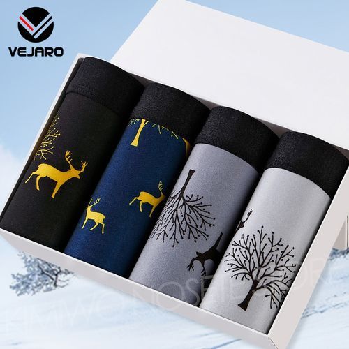 U08 New Men's Underwear Boxer Briefs-4 In 1