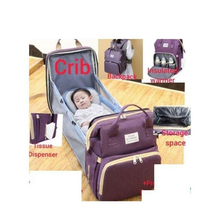 Multipurpose Foldable Baby Bag And Baby Cot Bed