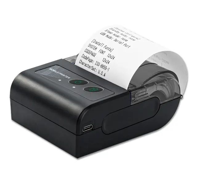 Genuine Original Mini Bluetooth Receipt Mobile Printer 58mm Paper