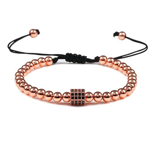 Charm Ll Head Copper Beads Lets Handmade Pave CZ Skeleton Crystal Adjustable