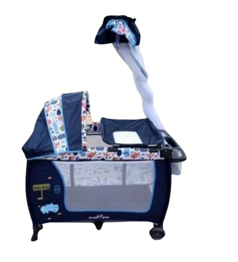 Baby Bed With Attached Dresser And Treated Mosquito Net