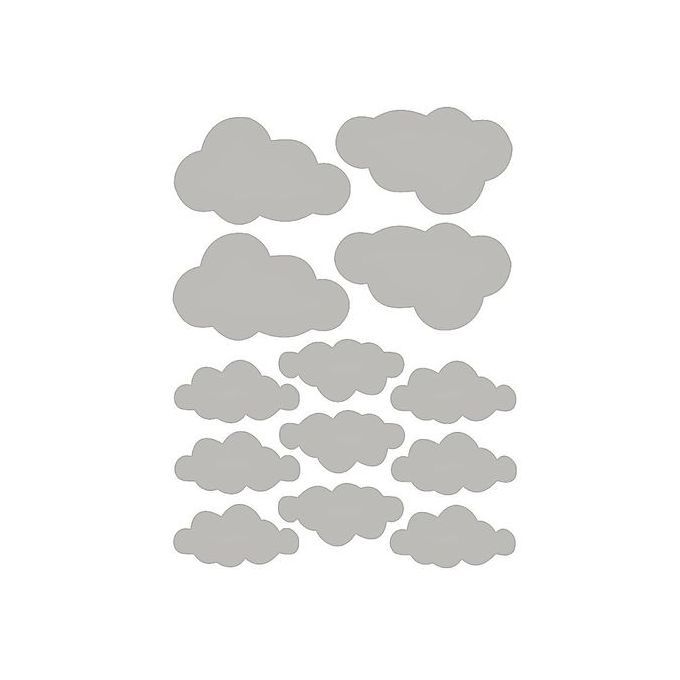 Cloud Wall Stickers Children Bedroom Nursery Wall Decal Home Decoration-Gray
