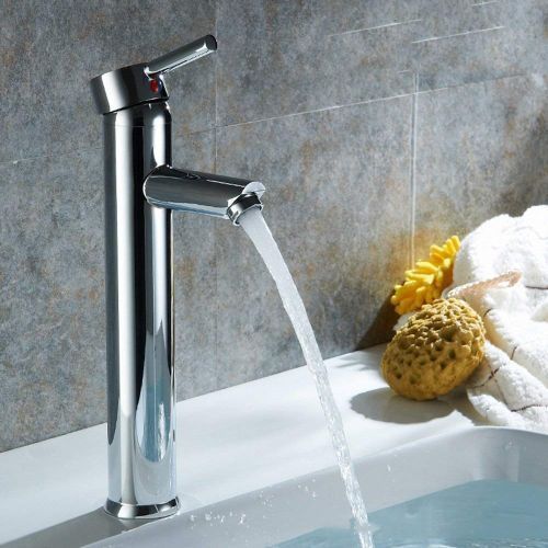 Single Tall Lever Tap Chrome Plated Basin Tap
