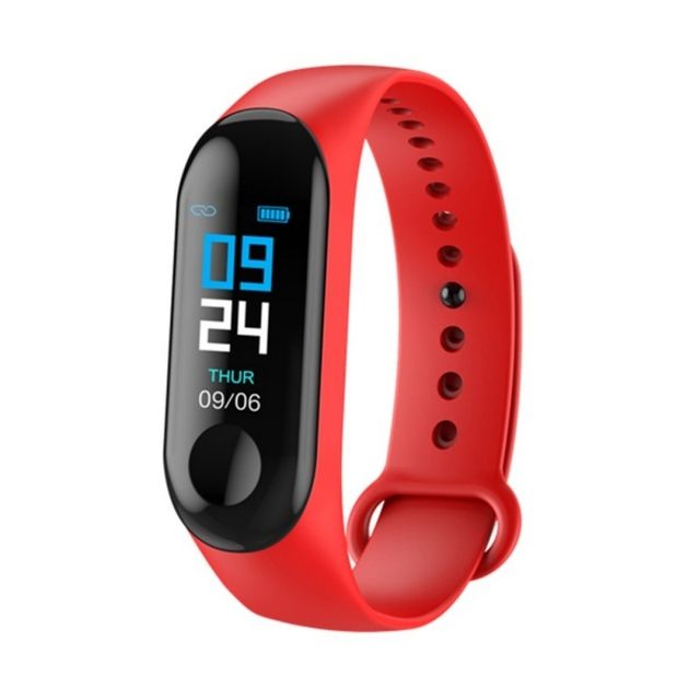 Sports Step Counter Smartwatch Pressure Heart Rate Red