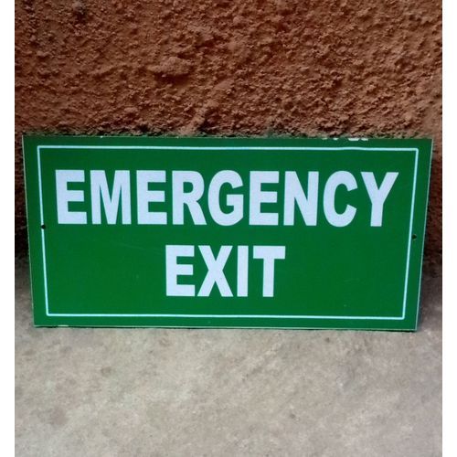 Emergency Exit Safety Signage