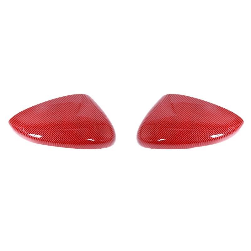 for Honda Accord 18-2020 Red Carbon Fiber Rear View Mirror